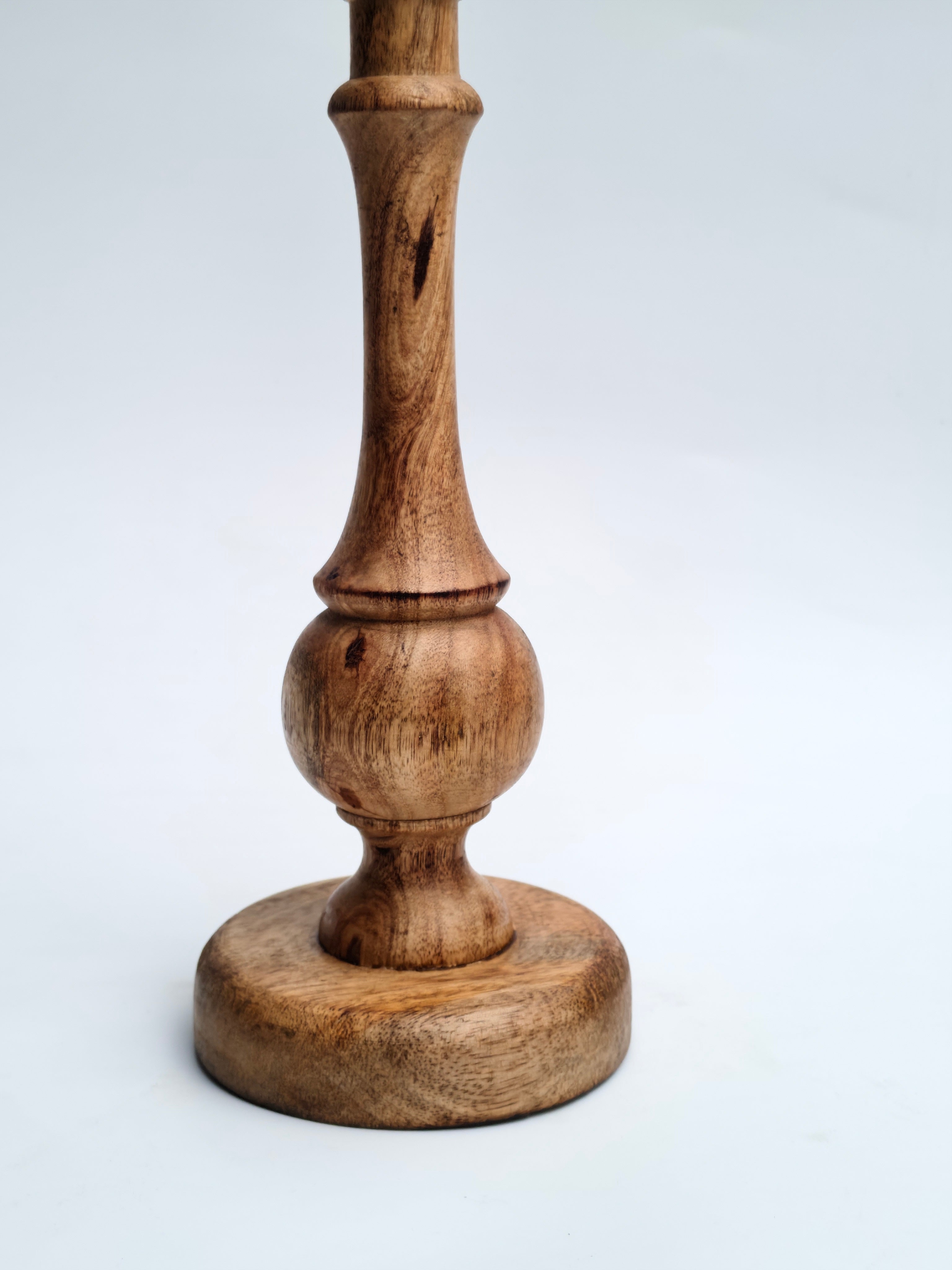 Classic Wooden Taper Candle Holder