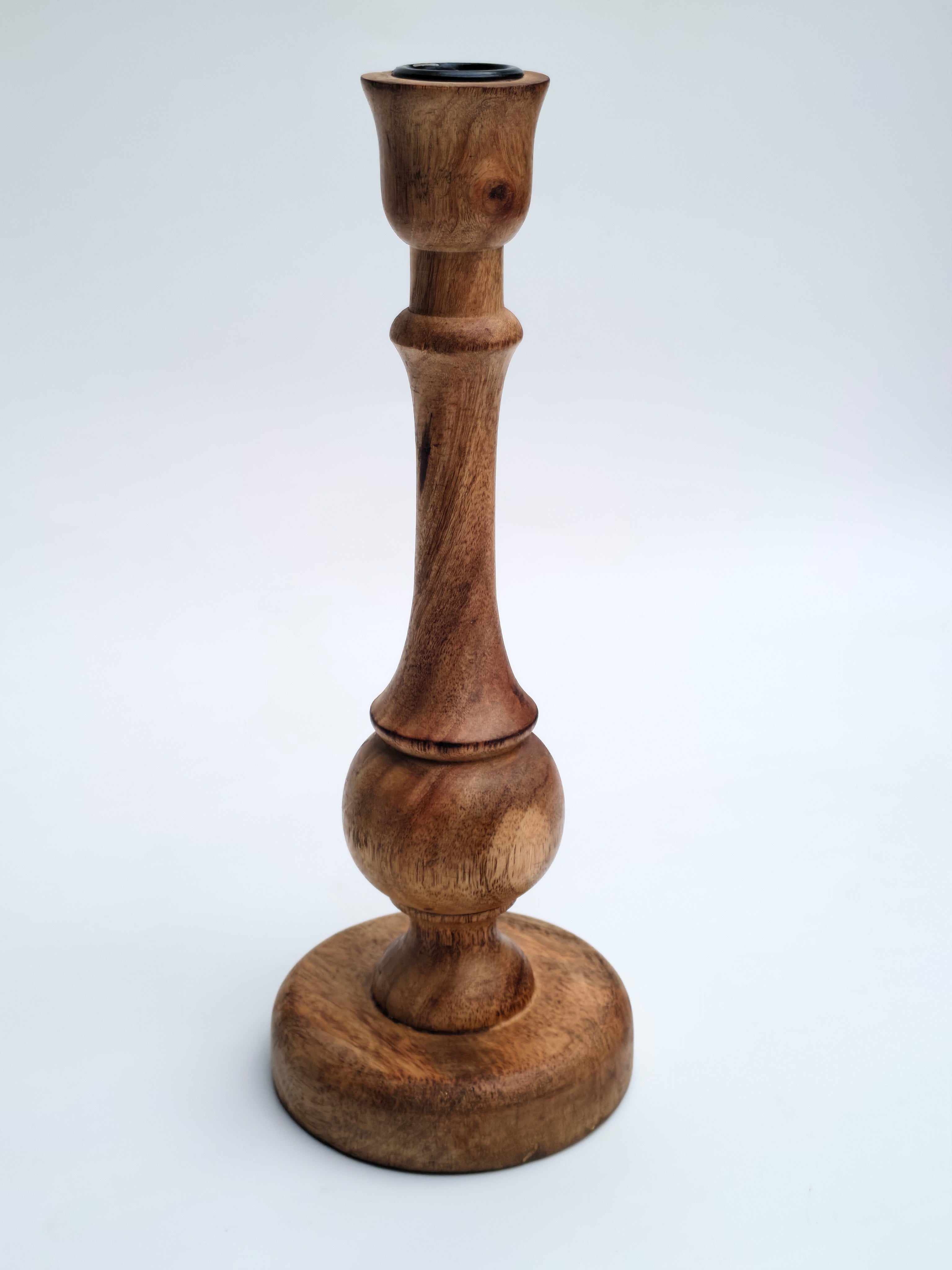 Classic Wooden Taper Candle Holder