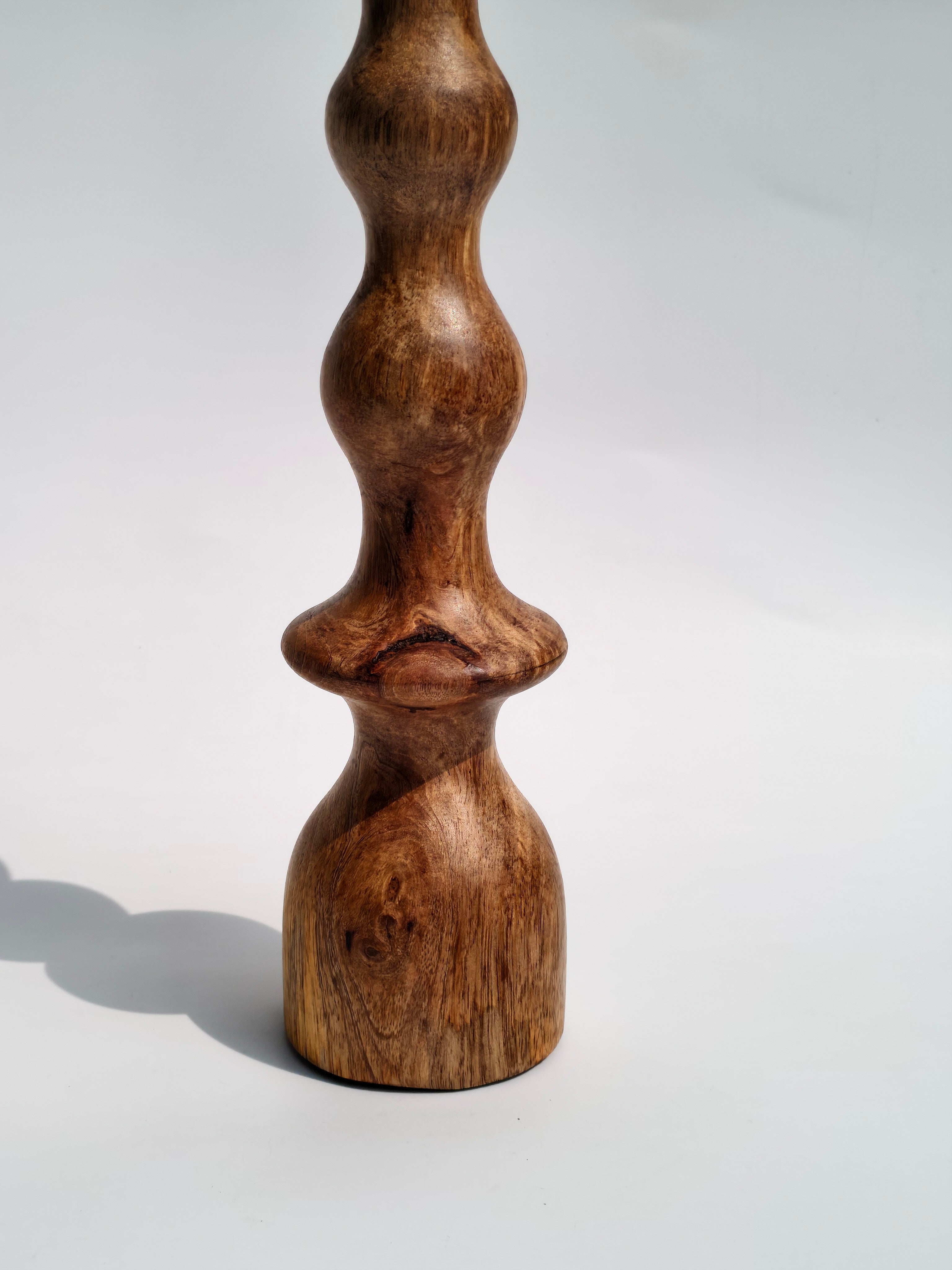 Natural Wood Candle Holder – Hand-Turned Minimalist