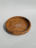 Wooden Decorative Tray with Mandala Design