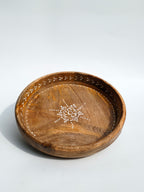 Wooden Decorative Tray with Mandala Design