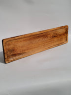 Polished Long Wooden Centerpiece Tray