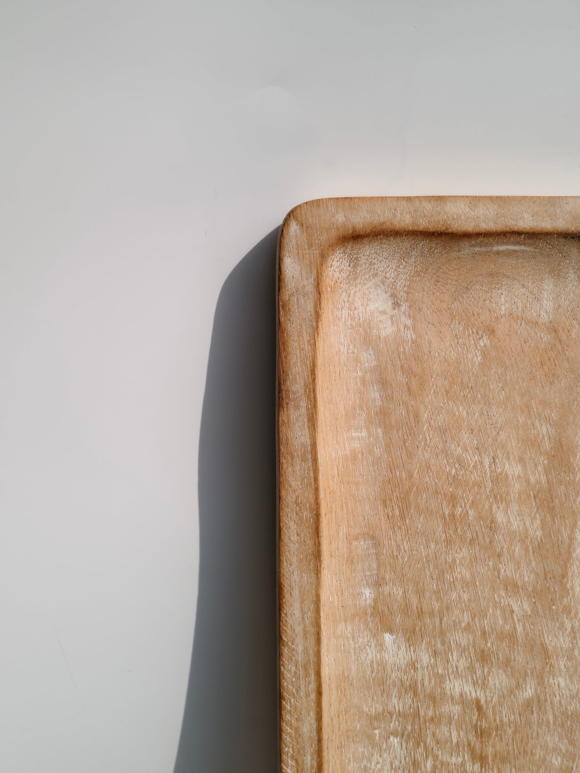 Long Wooden Dough Bowl Tray