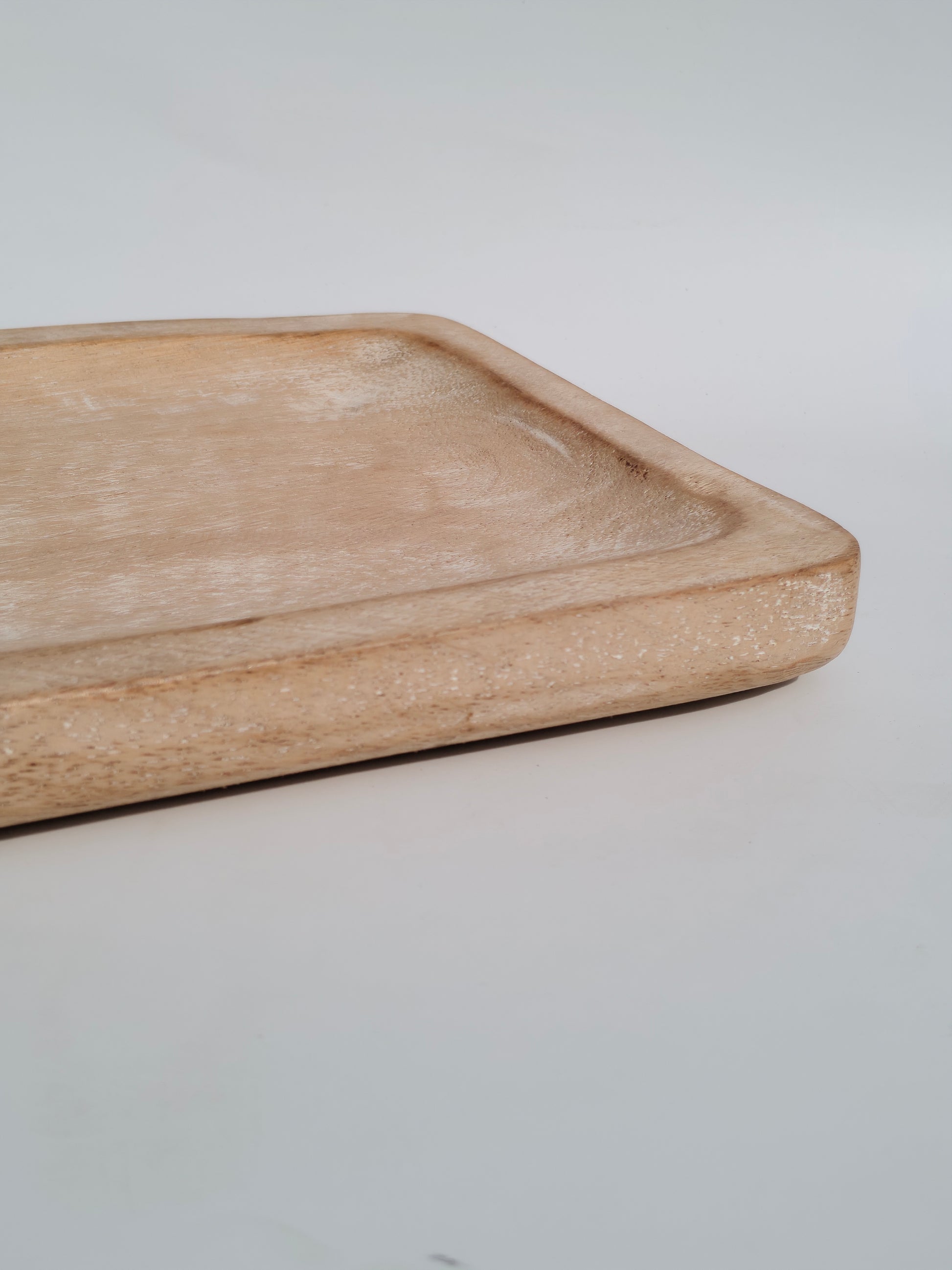 Long Wooden Dough Bowl Tray