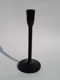 Urban Elegance Black Cast Iron Candlestick Holder