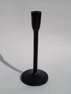 Urban Elegance Black Cast Iron Candlestick Holder