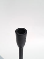 Urban Elegance Black Cast Iron Candlestick Holder