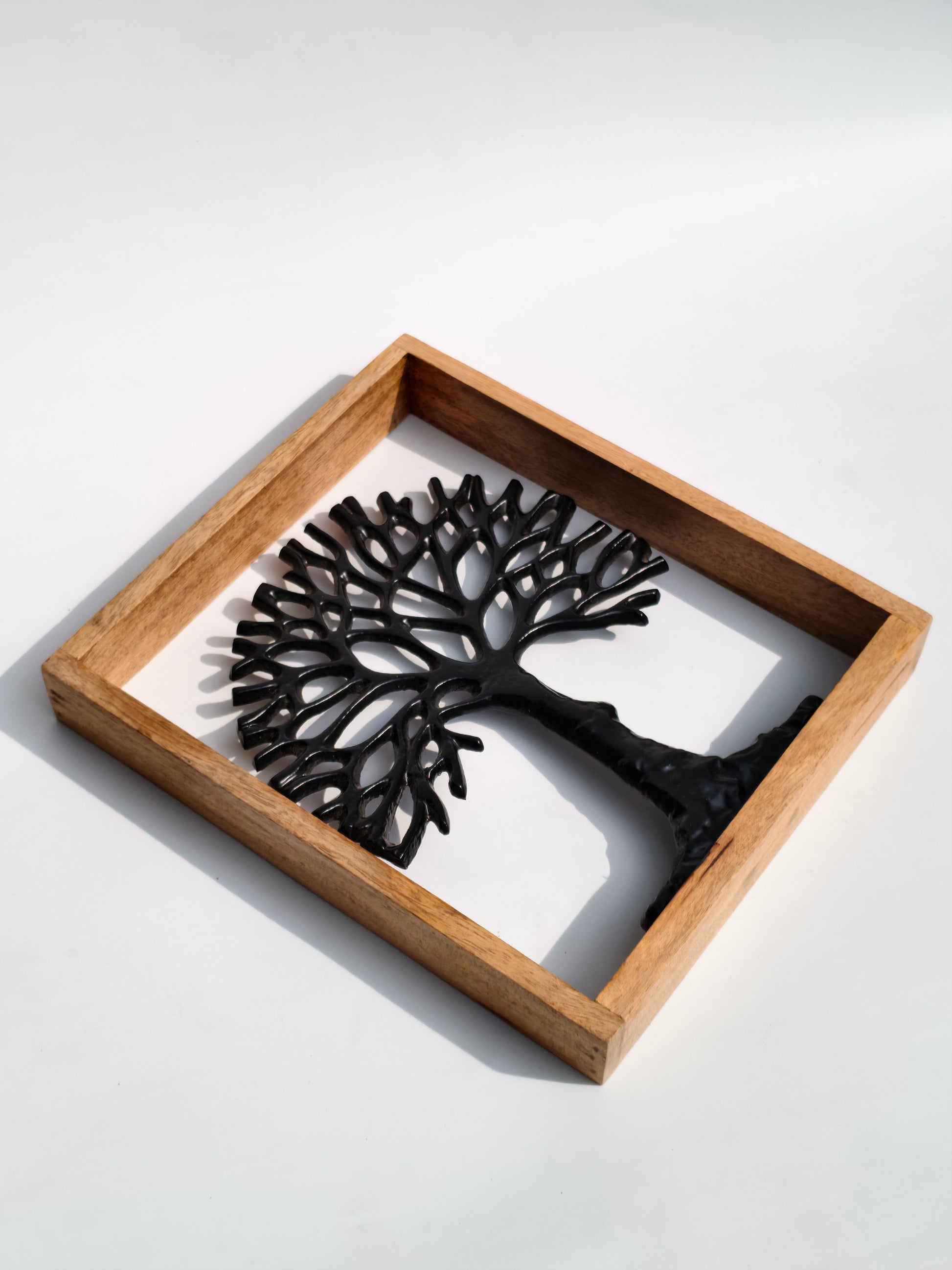 Handcrafted Tree of Life Wooden Frame Décor