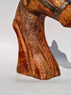 Handcrafted Solid Wood Horse Head Sculpture
