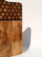 Wooden Chopping & Serving Board with Mosaic Handle