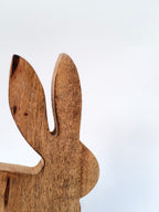 Wooden Bunny Figurine