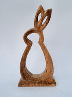 Wooden Bunny Silhouette