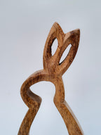 Wooden Bunny Silhouette