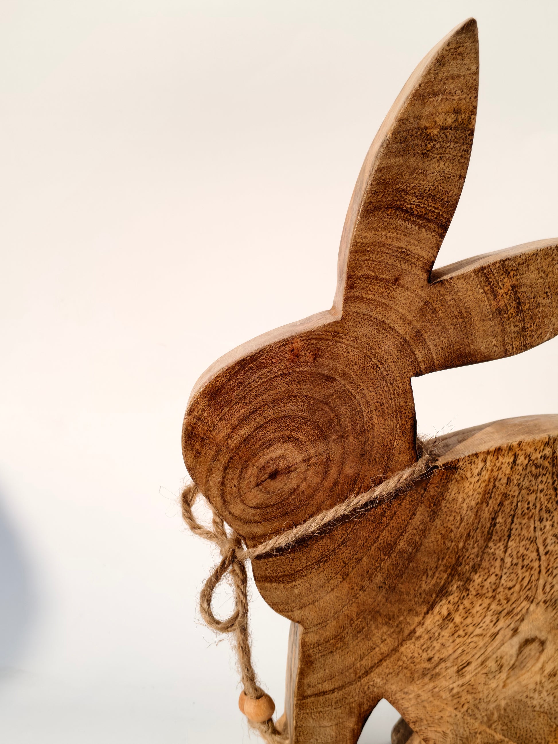 Handcrafted Wooden Rabbit Figurine