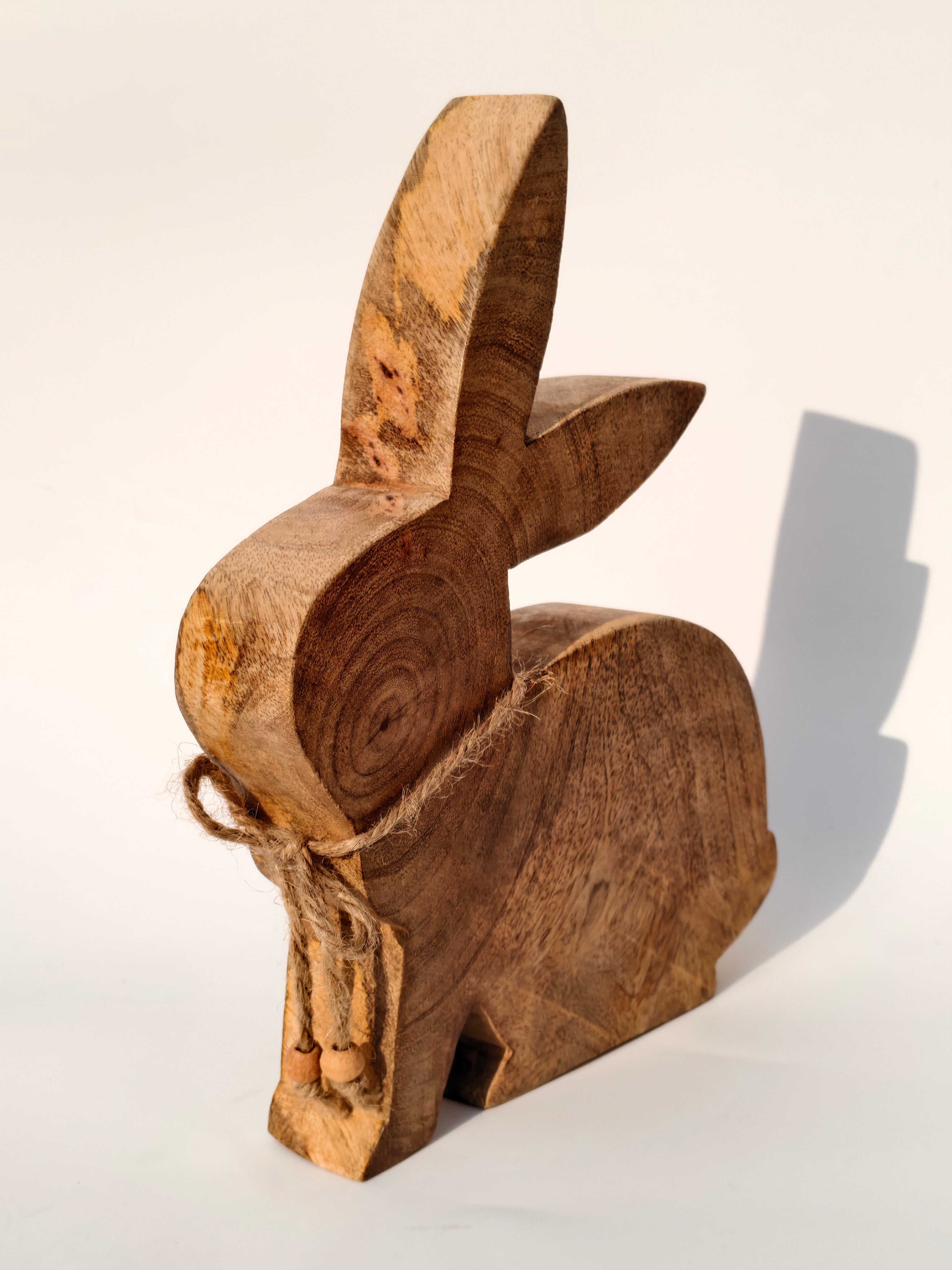 Wooden Rabbit Figurine