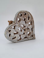 Silver Heart Hanging Ornament