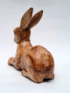 Wooden Rabbit Figurine for Home Decor & Gifting