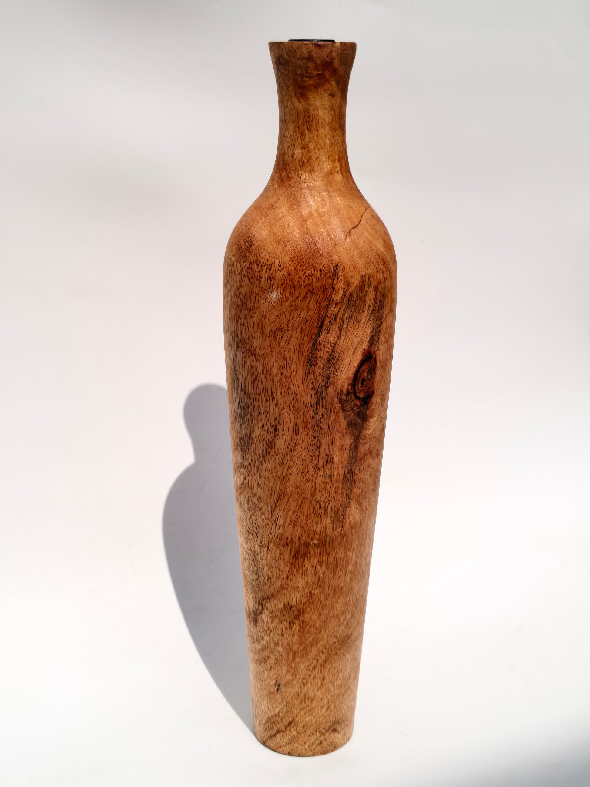 Handcrafted Wooden Floor Candle Stand for Home Decor