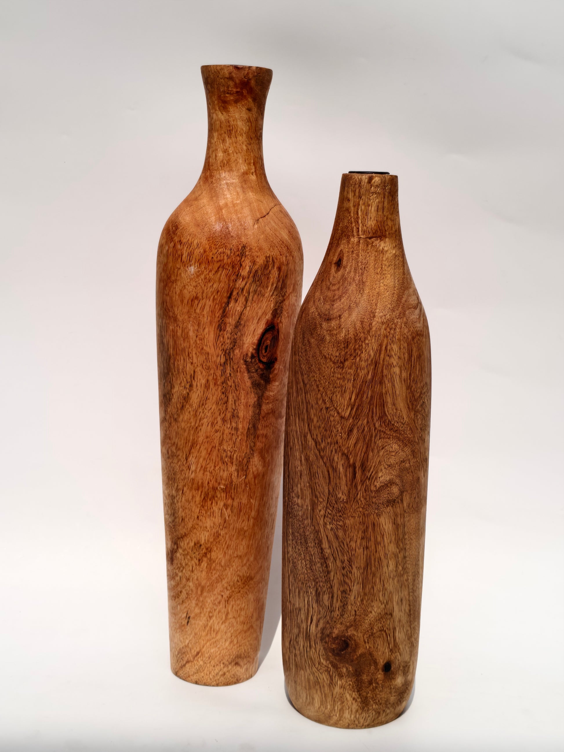 Handcrafted Wooden Floor Candle Stand for Home Decor