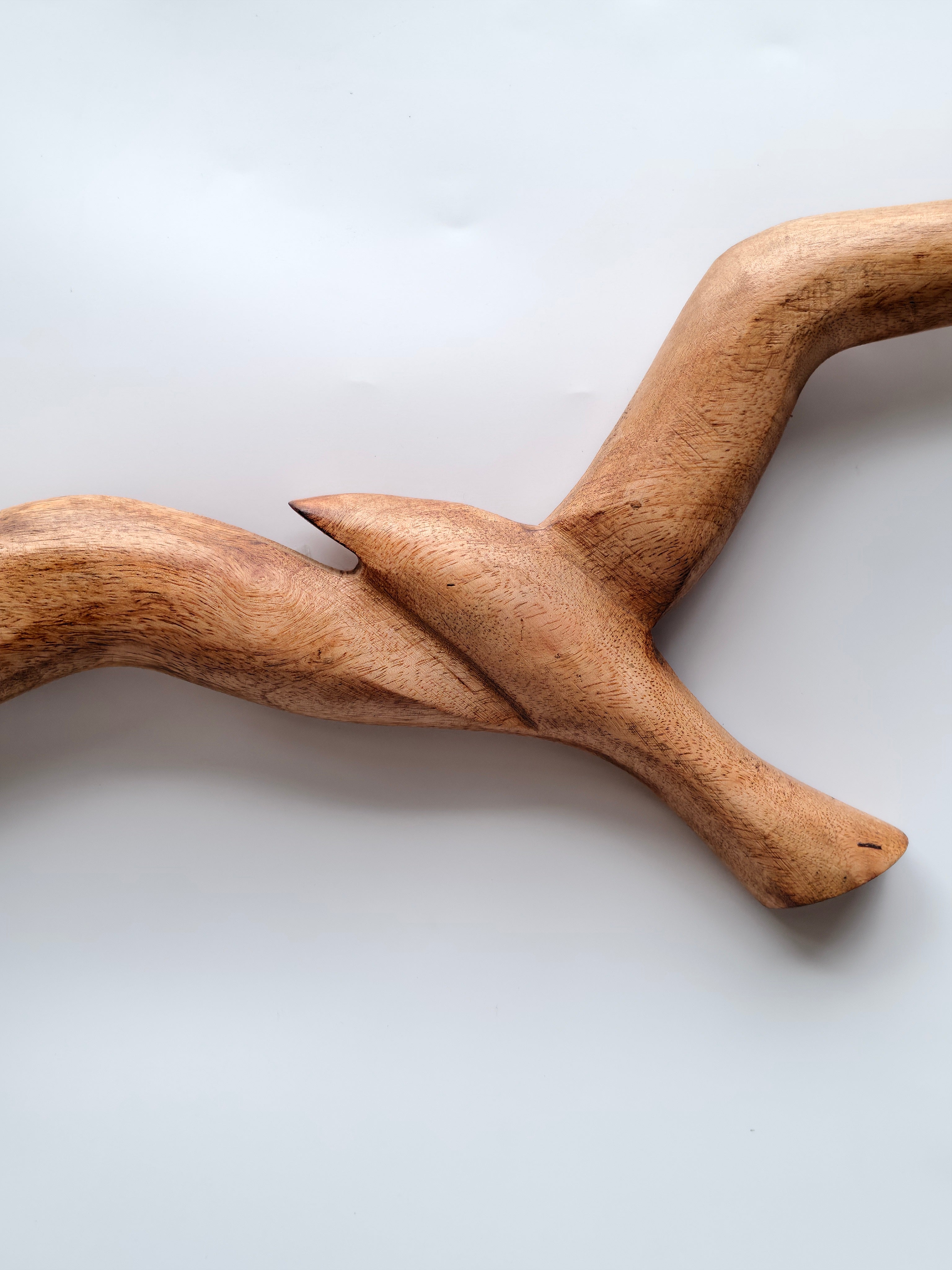 Handcrafted Wooden Bird Wall Art – Minimalist Natural Decor