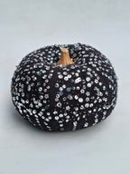 Black Sequin Pumpkin Décor