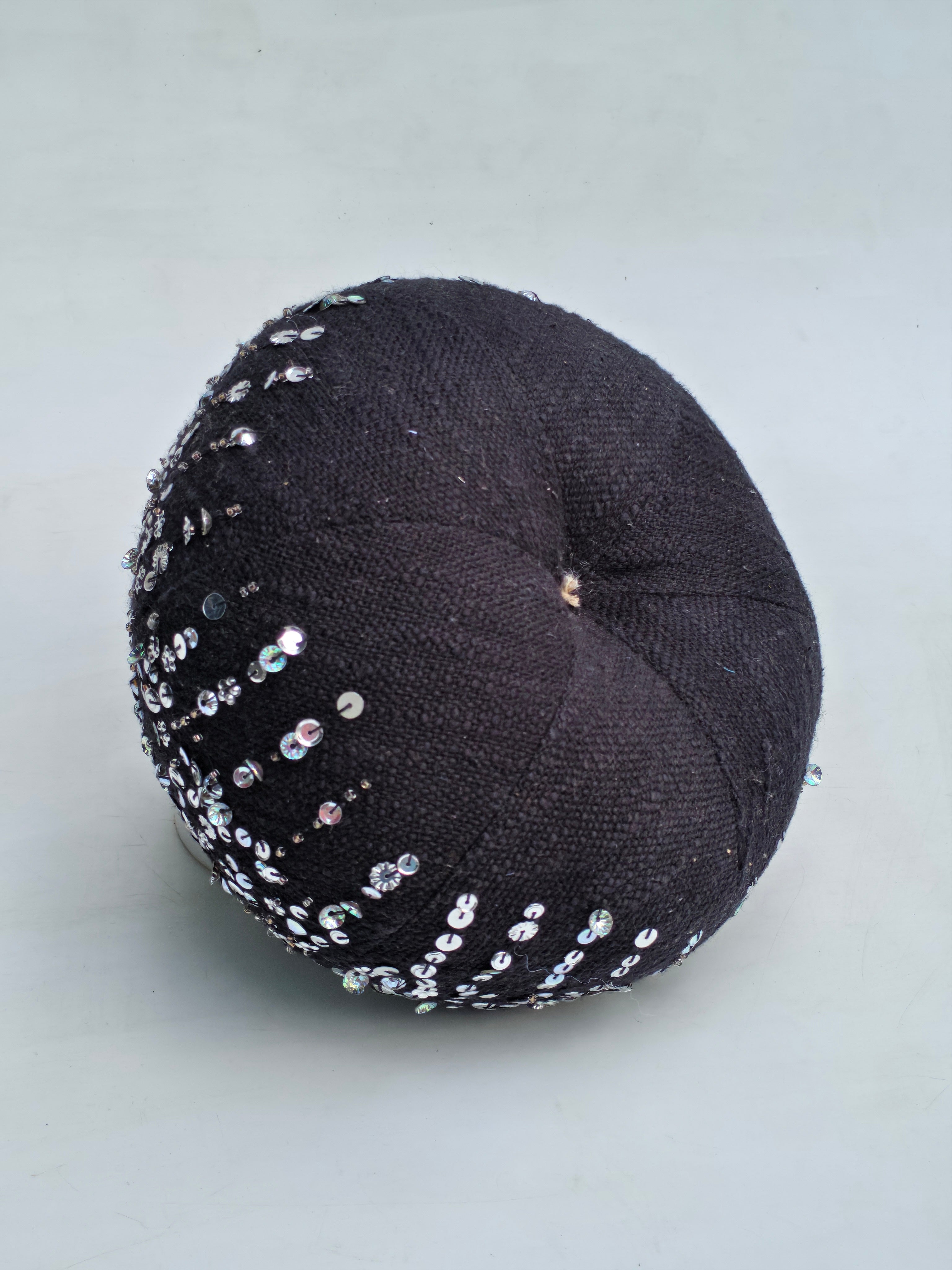 Black Sequin Pumpkin Décor – Sparkling Halloween Accent