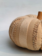 Handcrafted Fabric Pumpkin – Rustic Beige Home Décor