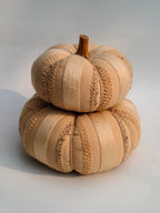 Handcrafted Fabric Pumpkin – Rustic Beige Home Décor