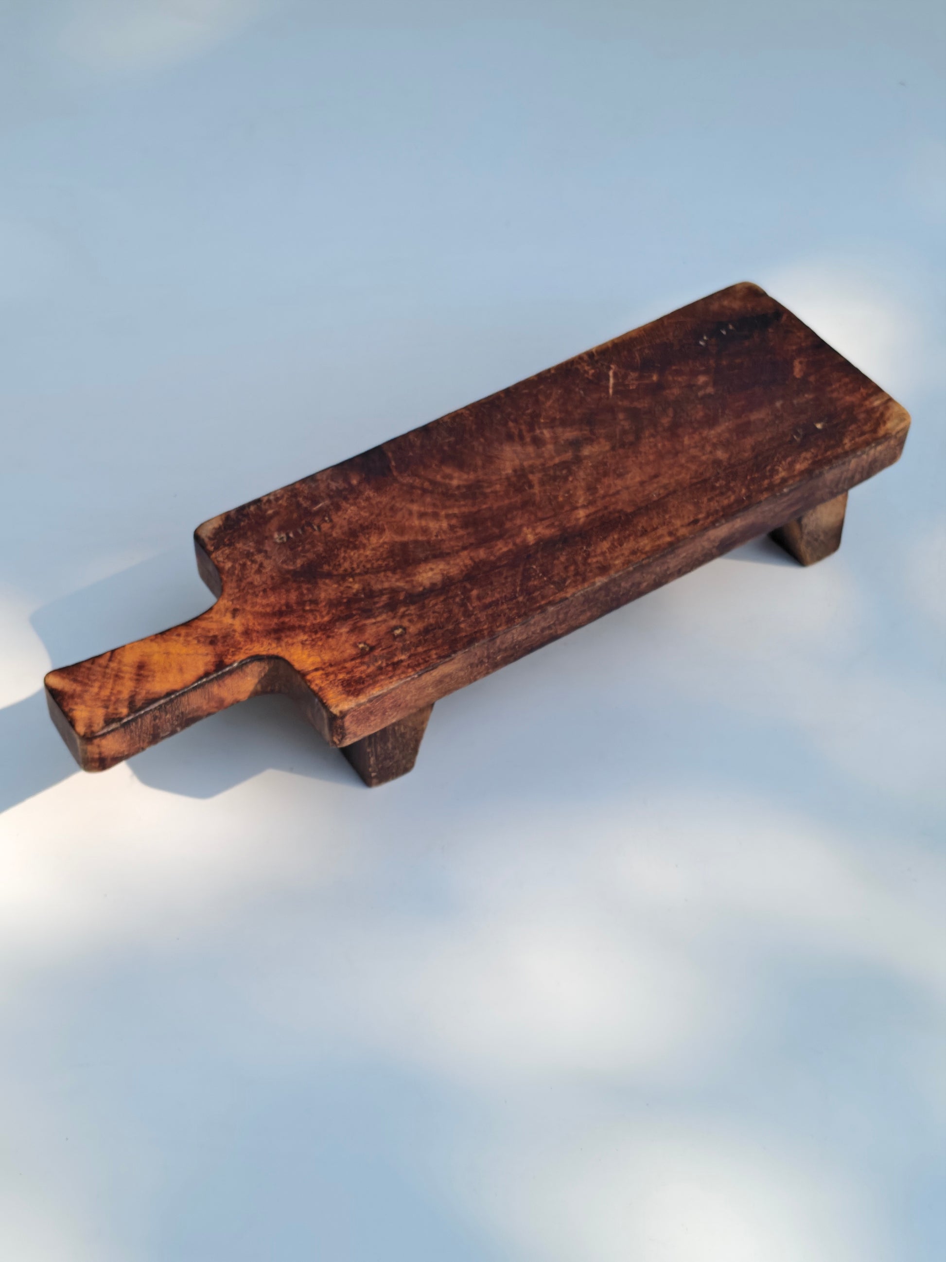 Rustic Wooden Serving & Charcuterie Board with Handle