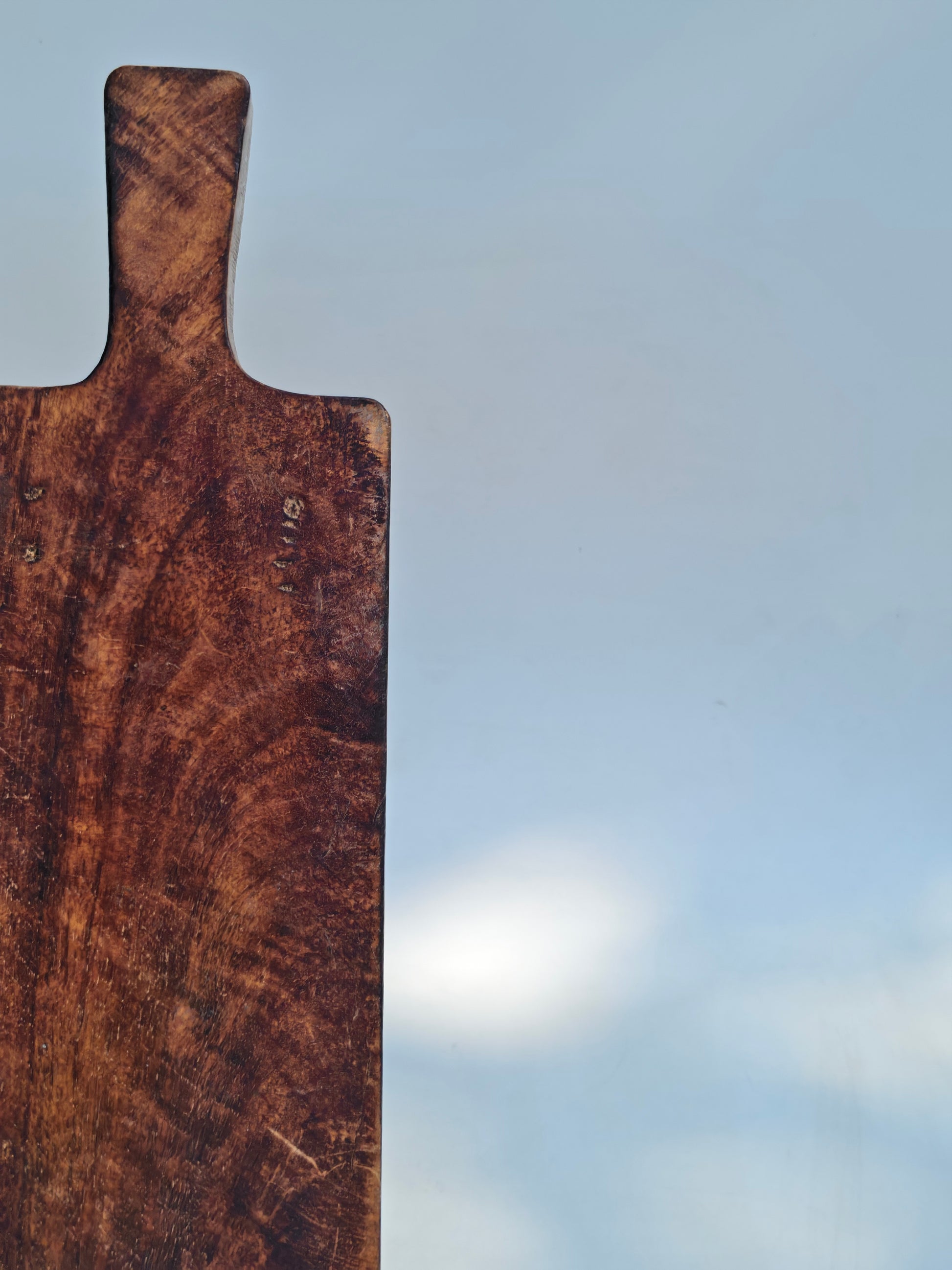Rustic Wooden Serving & Charcuterie Board with Handle