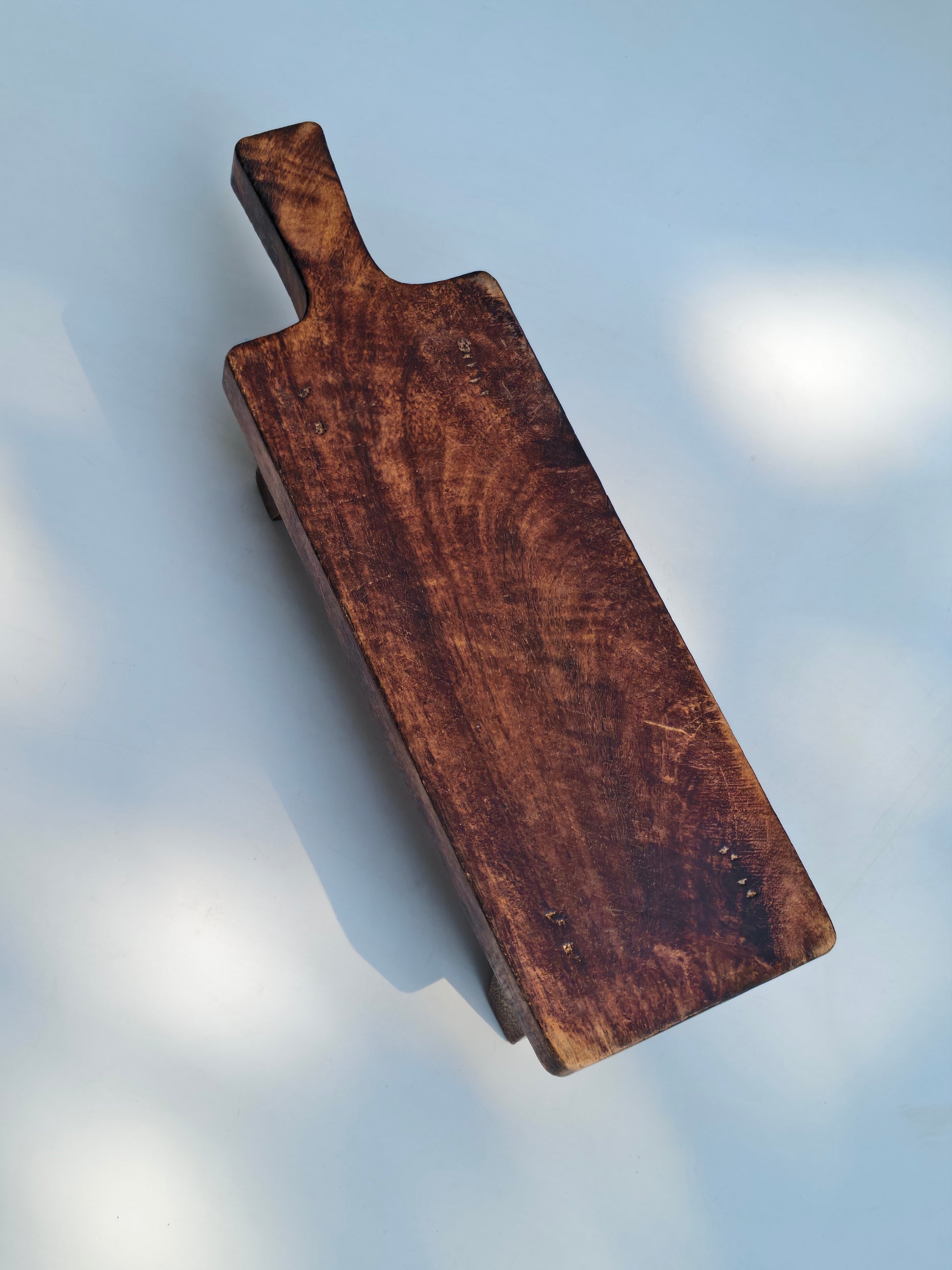 Rustic Wooden Serving & Charcuterie Board with Handle