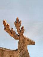 Wooden Reindeer with Raised Leg