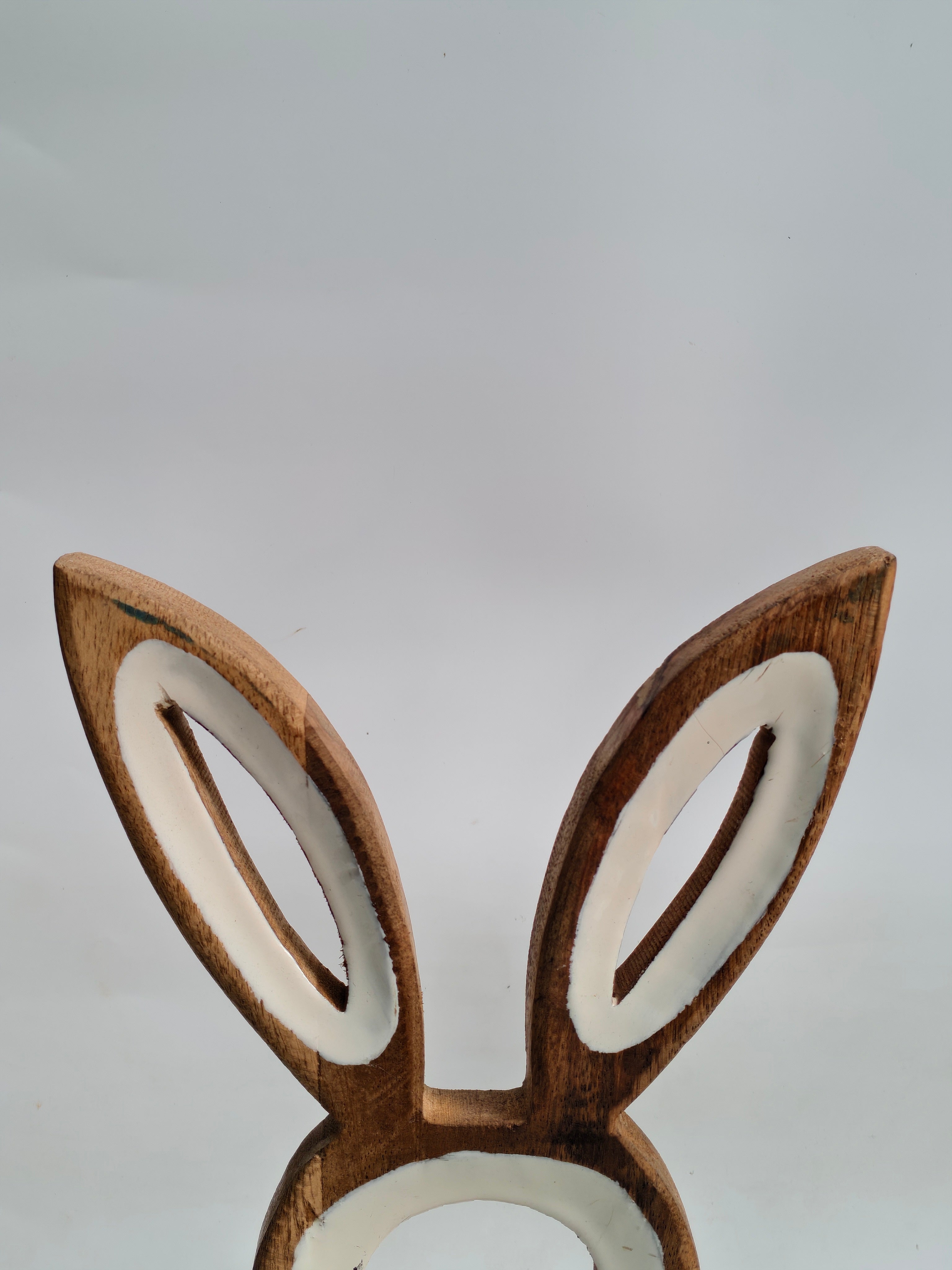 Handcrafted Wooden Bunny Silhouette – Rustic Tabletop & Festive Décor