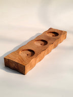 Wooden 3-Slot Candle Stand