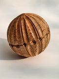 Hand-Carved Segmented Wooden Sphere