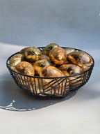 Antique Gold Leaf Easter Eggs – Set of 8 | Luxe Festive Décor