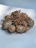 Hand-Carved Wooden Easter Eggs – Set of 8