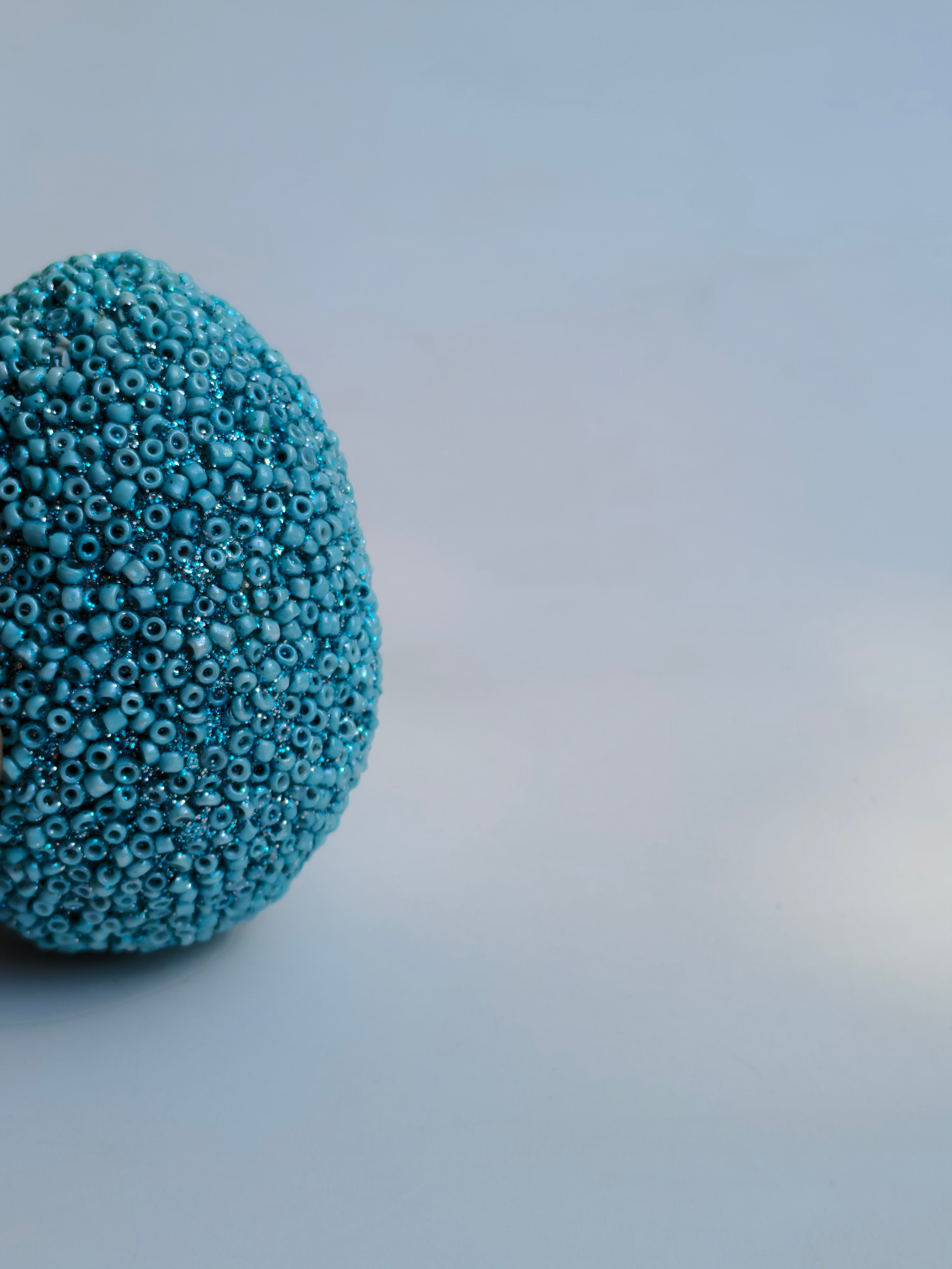 Handcrafted Beaded Easter Egg – Luxury Decorative Accent (SET OF 8)