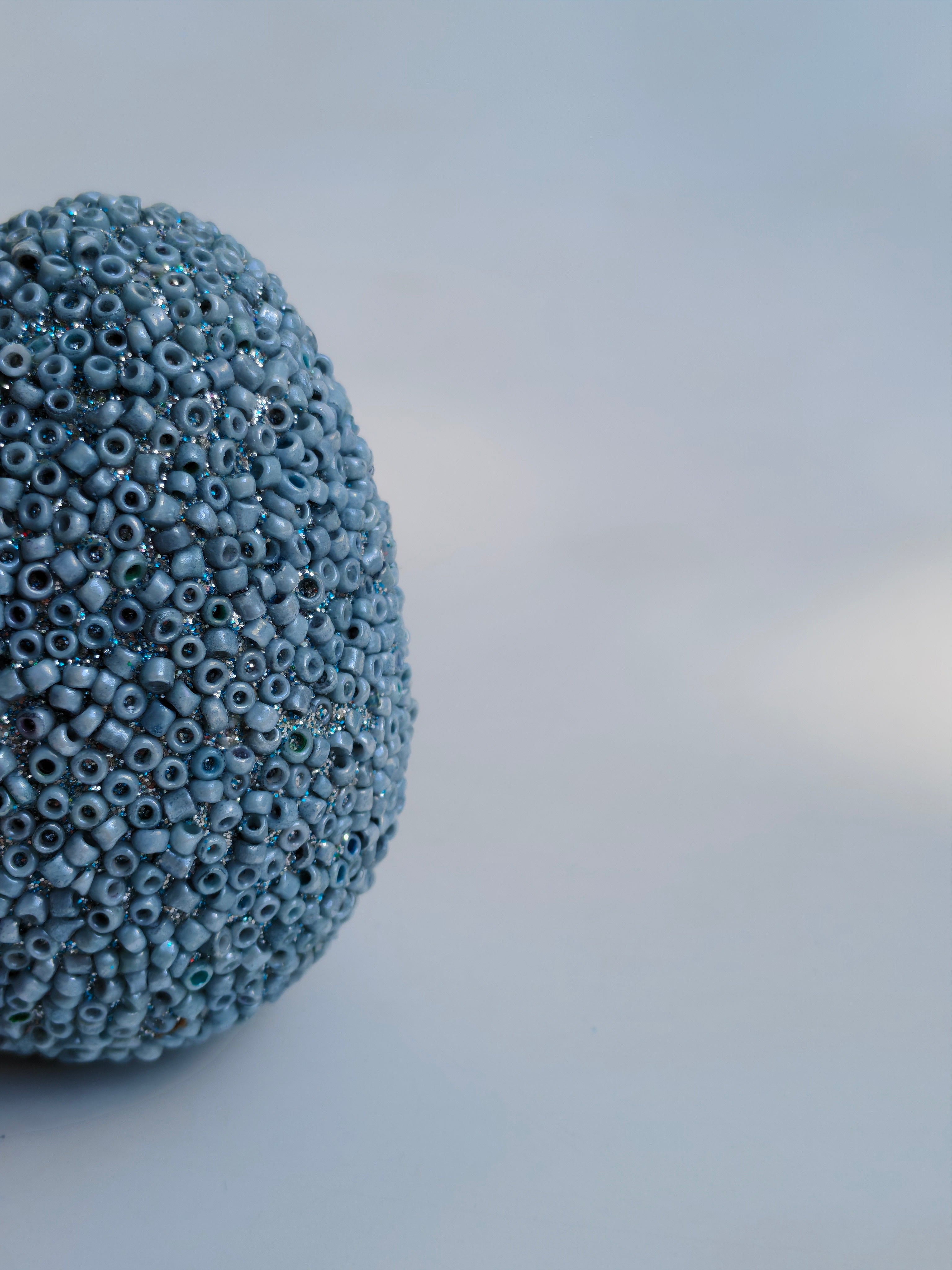 Handcrafted Beaded Easter Egg – Luxury Decorative Accent (SET OF 8)