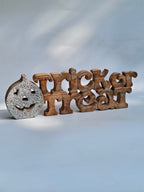 Wooden with Glitter Pumpkin