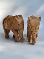 Wooden Elephant Figurine