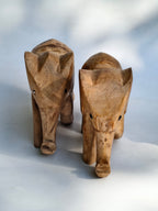 Wooden Elephant Figurine
