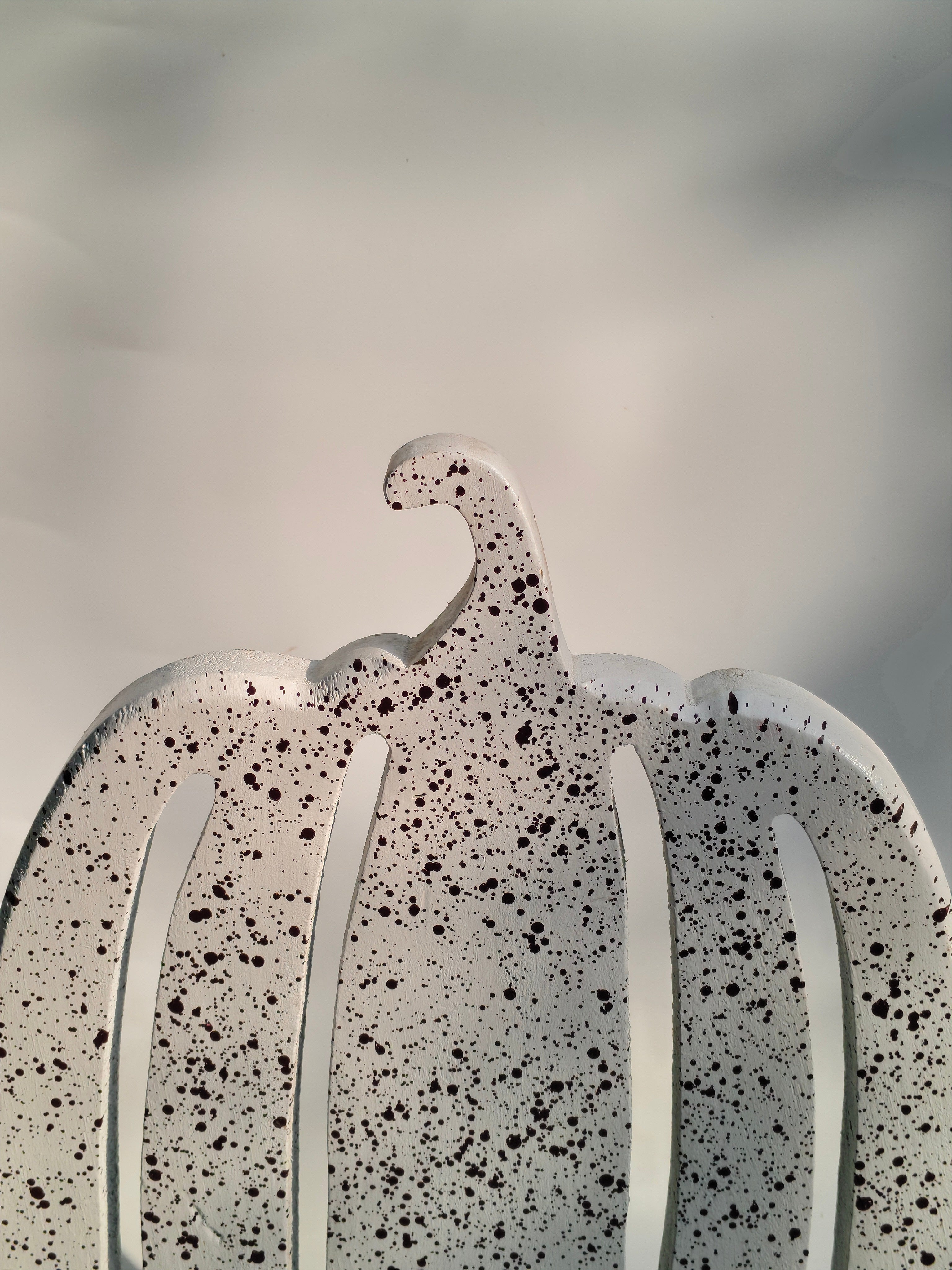 Splatter-Cut Pumpkin Silhouette – Minimal Modern Fall Decor