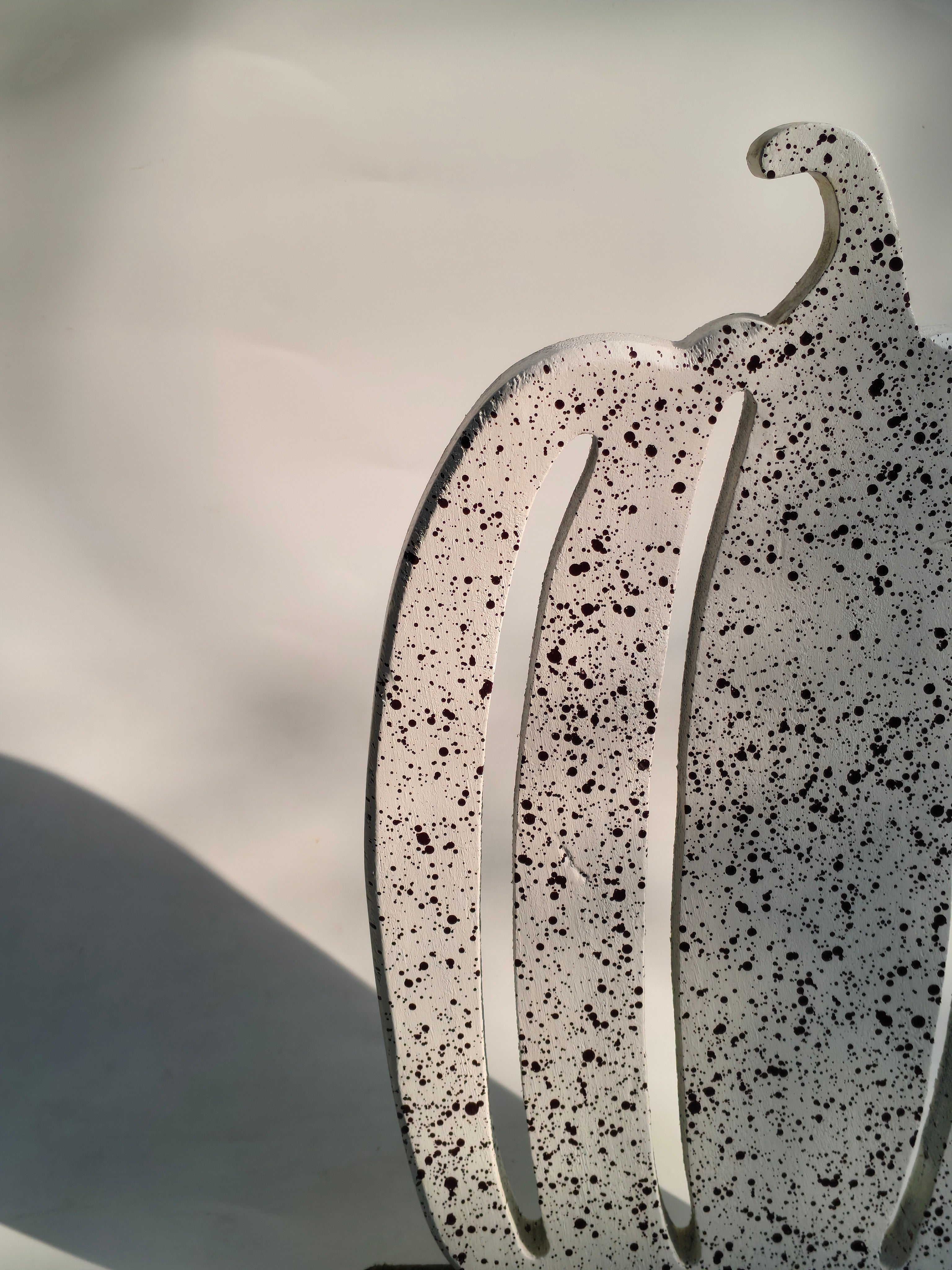 Splatter-Cut Pumpkin Silhouette – Minimal Modern Fall Decor