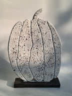 Monochrome Splatter Pumpkin Decor – Modern Fall Accent