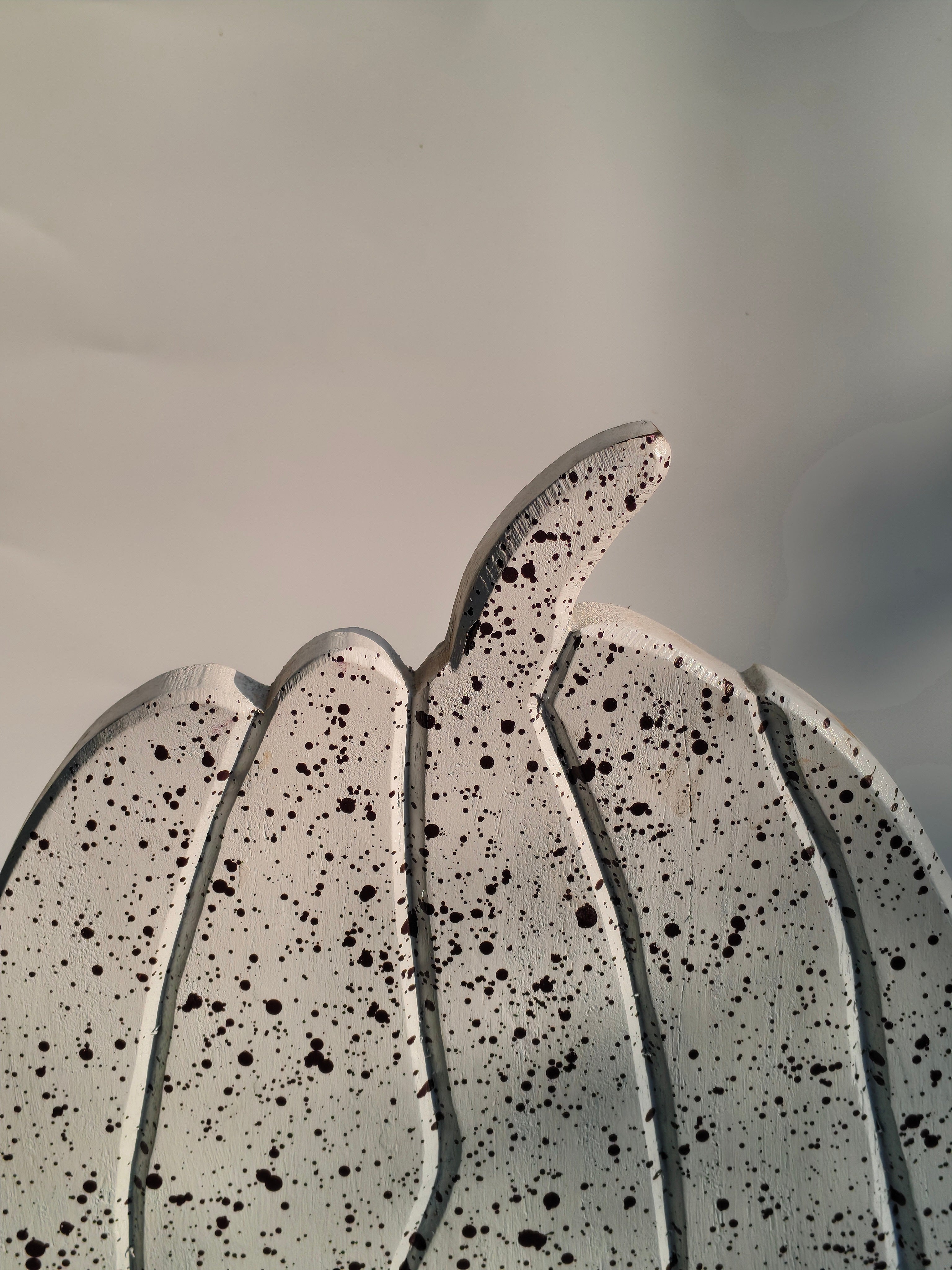 Monochrome Splatter Pumpkin Decor – Modern Fall Accent