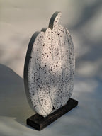 Monochrome Splatter Pumpkin Decor – Modern Fall Accent