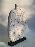 Speckled White Wooden Pumpkins
