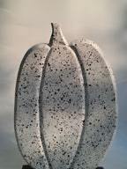 Speckled White Wooden Pumpkins