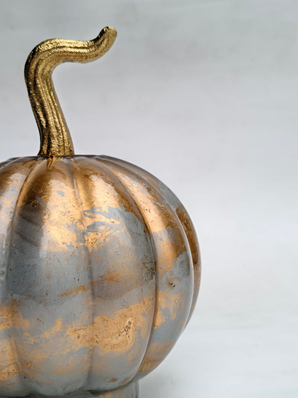 Gold & Silver Pumpkin Decor